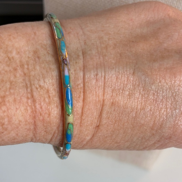 Cloisonne Jewelry - Cloisonné Multicolor Bangle Bracelet